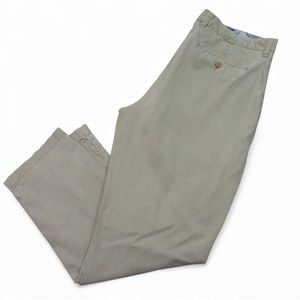Tommy Bahama Mens Chino Pants 36 X 30 Light Beige Stretch Cotton Flat Front
